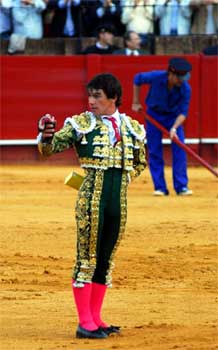 L�pez Chaves con la primera oreja del ciclo.