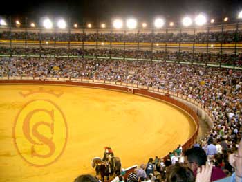 Plaza de El Puerto (C�diz), corrida nocturna.