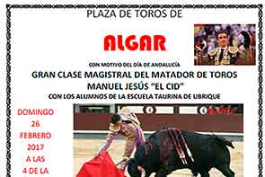 "El Cid" impartirá Clase Magistral en Algar (Cádiz)