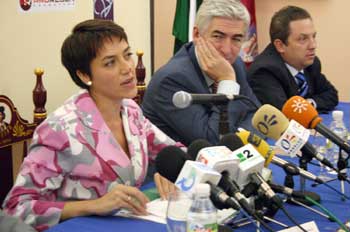 La Concejera, El Delegado de gobernacion y el Director Genmeral de Juegos y espectaculos